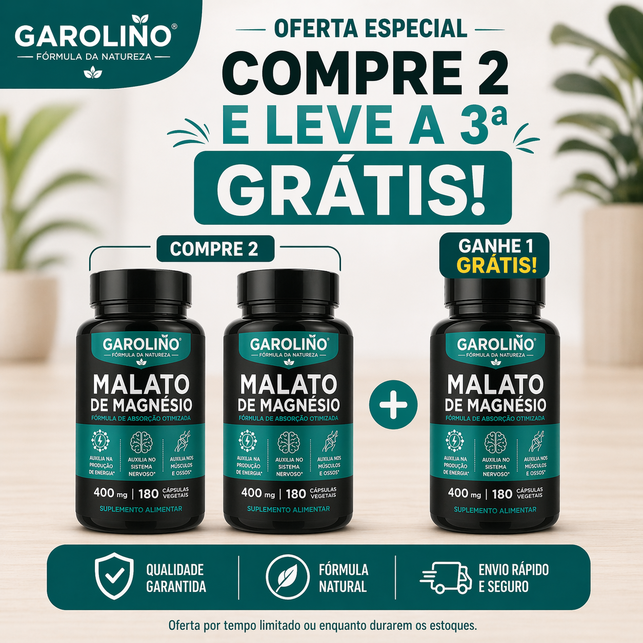Malato de Magnésio Garolino (Edição Limitada)