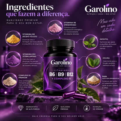 Garolino Vitamina B – Energia e Disposição Todos os Dias