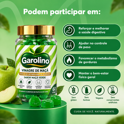 Gomas de vinagre de sidra de maçã
