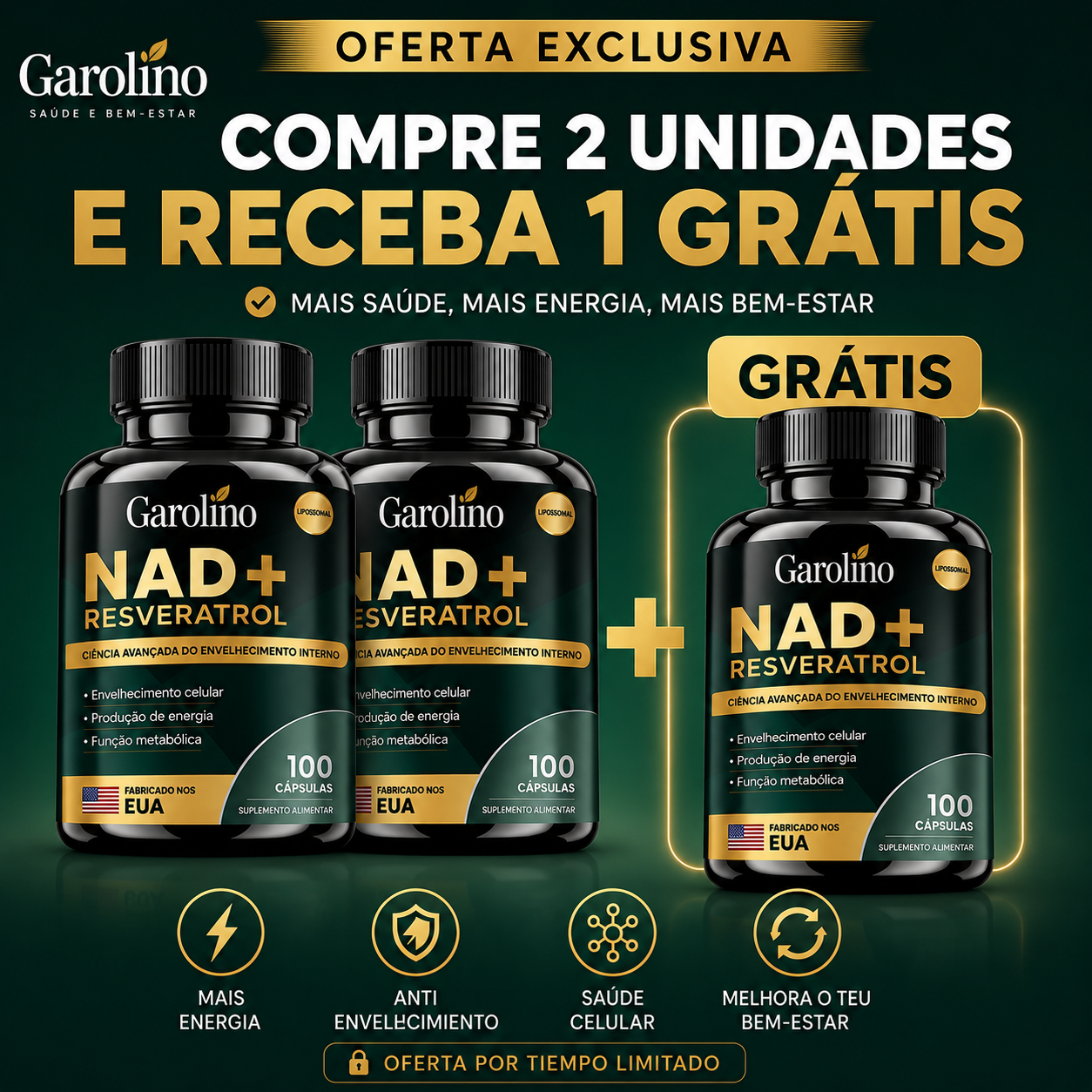 NAD+ Energia e Envelhecimento Saudável (Edição Limitada)