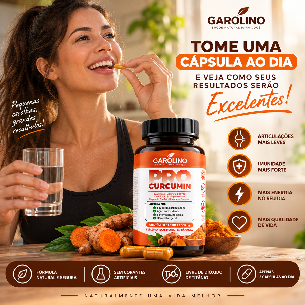 Garolino Pro Curcumin – Fórmula Premium