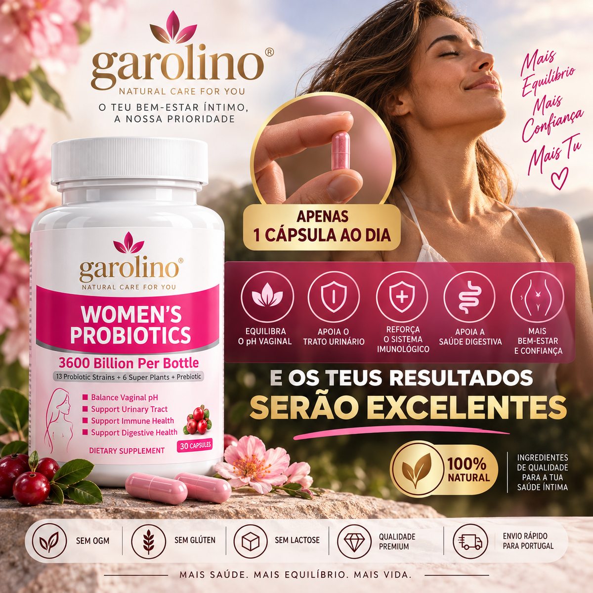 Probióticos Femininos para o Bem-Estar Íntimo