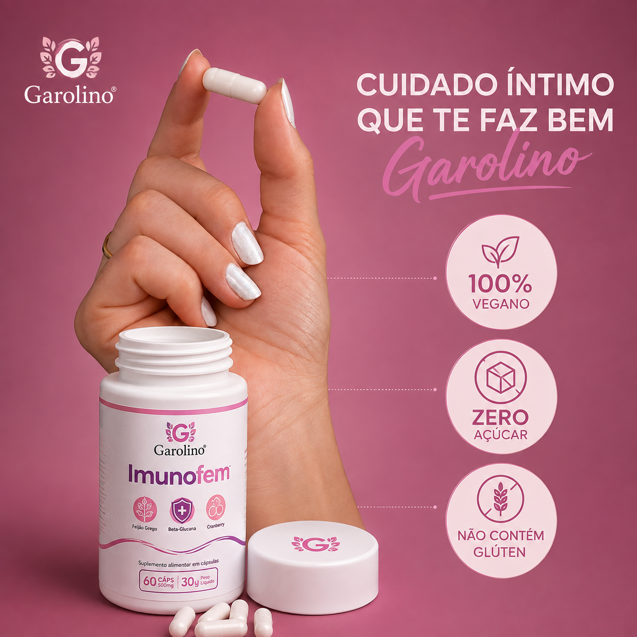 Garolino Imunofem Saúde Íntima Feminina
