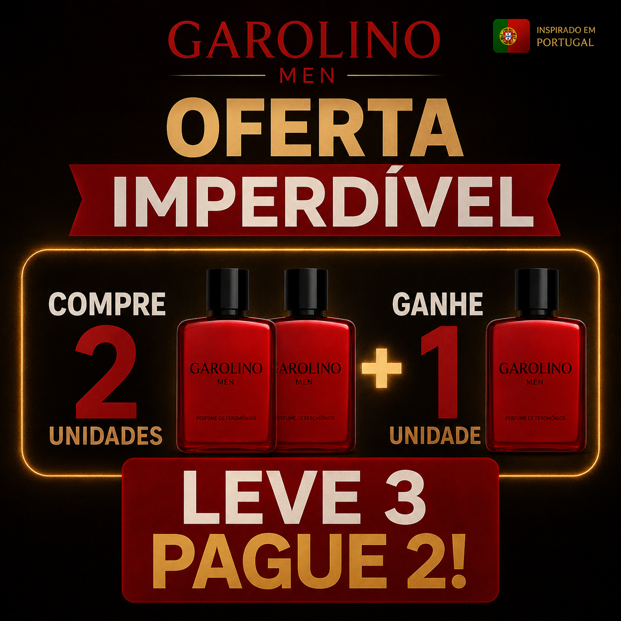 Perfume de Feromona Garolino (Edição limitada)