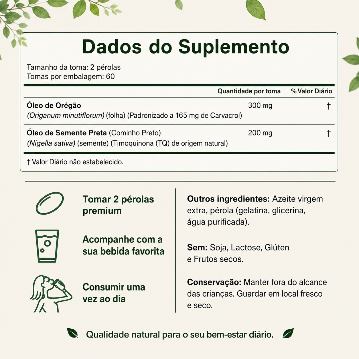 Óleo de Orégano | Suplemento antioxidante natural (Edição limitada)