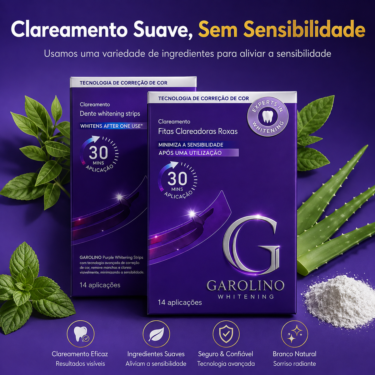 Tiras Clareadoras Roxas (Edição Limitada)