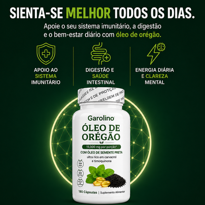 Óleo de Orégano | Suplemento antioxidante natural (Edição limitada)