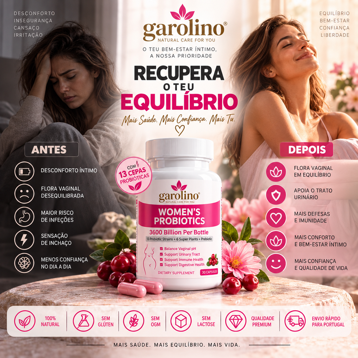 Probióticos Femininos para o Bem-Estar Íntimo