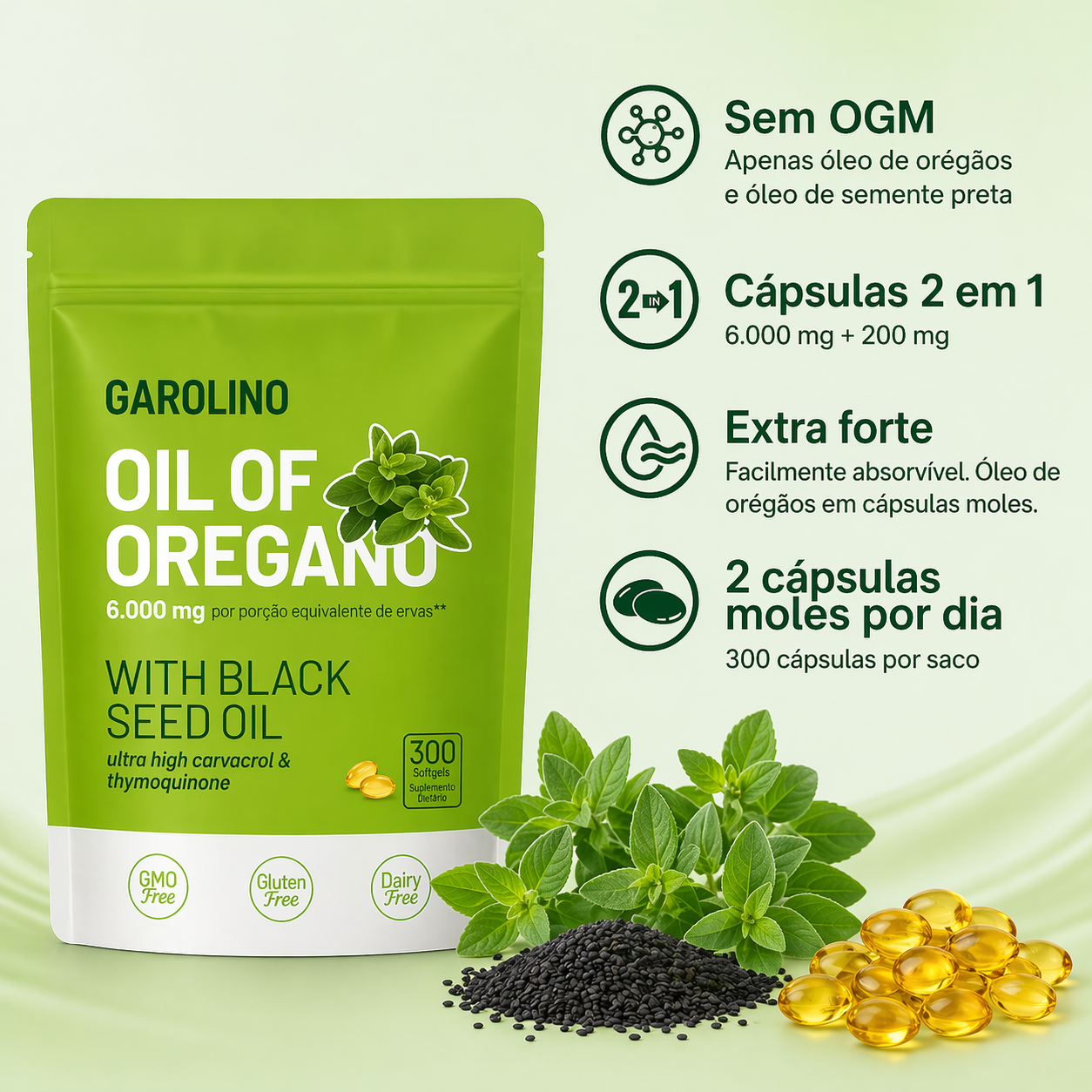 Óleo de Orégano | Suplemento antioxidante natural (Edição limitada)