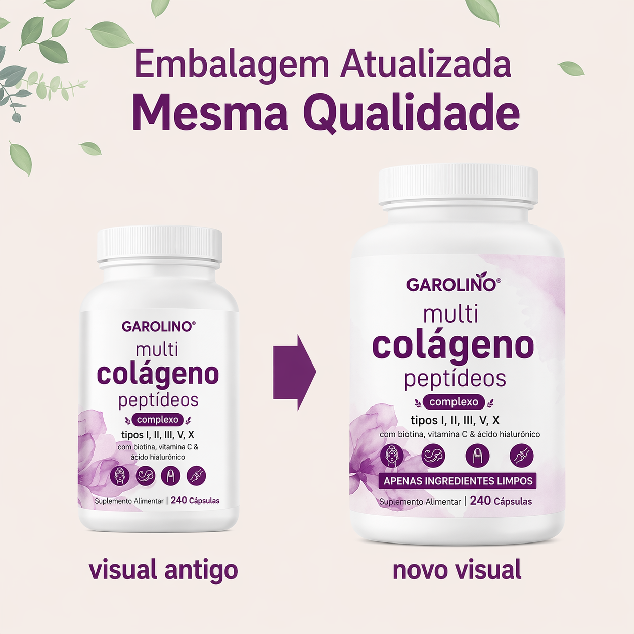 Cápsulas de Colagénio Multifuncional (Edição limitada)