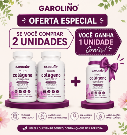 Cápsulas de Colagénio Multifuncional (Edição limitada)