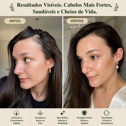Tratamento com óleo natural para o crescimento do cabelo (Edição limitada)