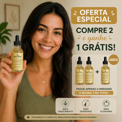 Tratamento com óleo natural para o crescimento do cabelo (Edição limitada)
