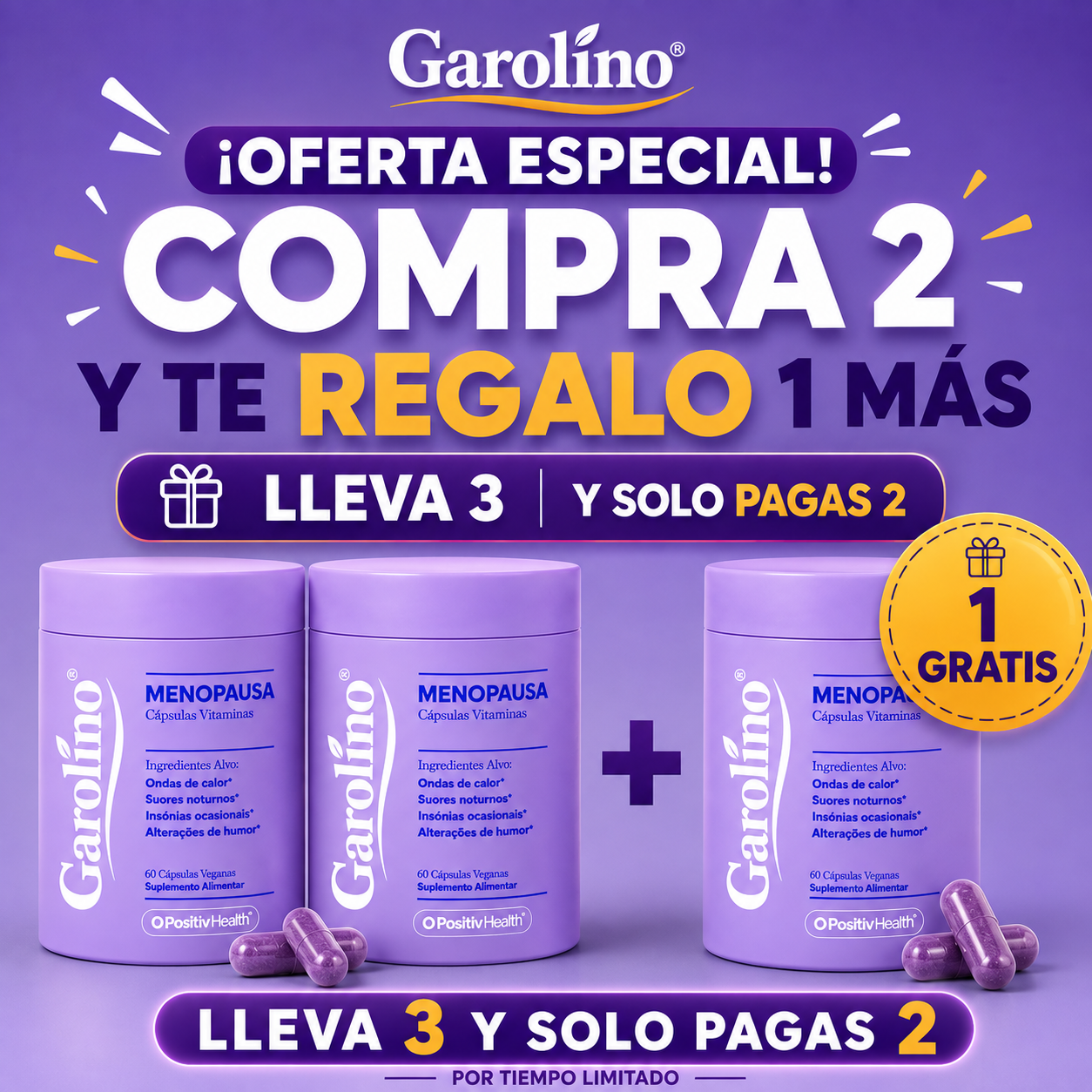 Cápsulas Vitamínicas para a Menopausa (Edição limitada)