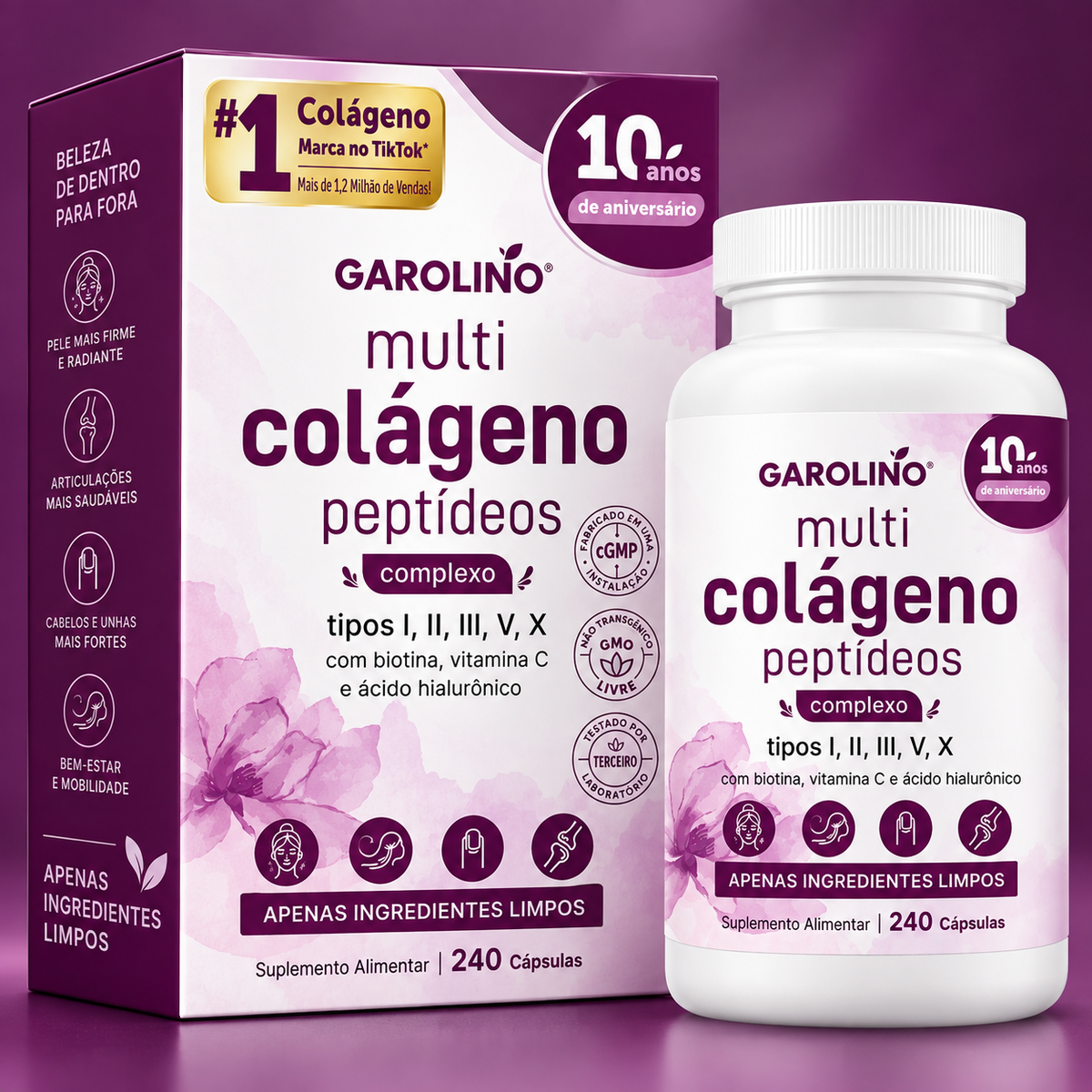 Cápsulas de Colagénio Multifuncional (Edição limitada)