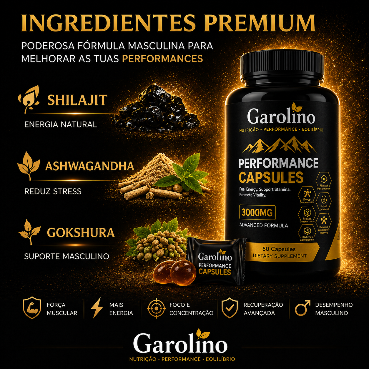 GAROLINO™ SHILAJIT - GOMAS PARA MAIS DESEJO E PRAZER