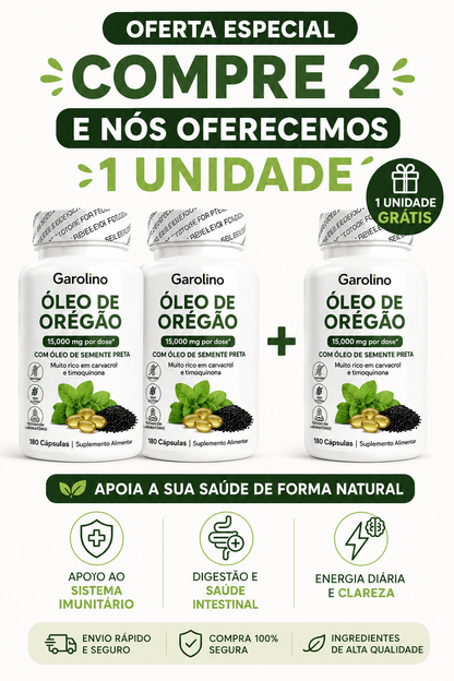 Óleo de Orégano | Suplemento antioxidante natural (Edição limitada)